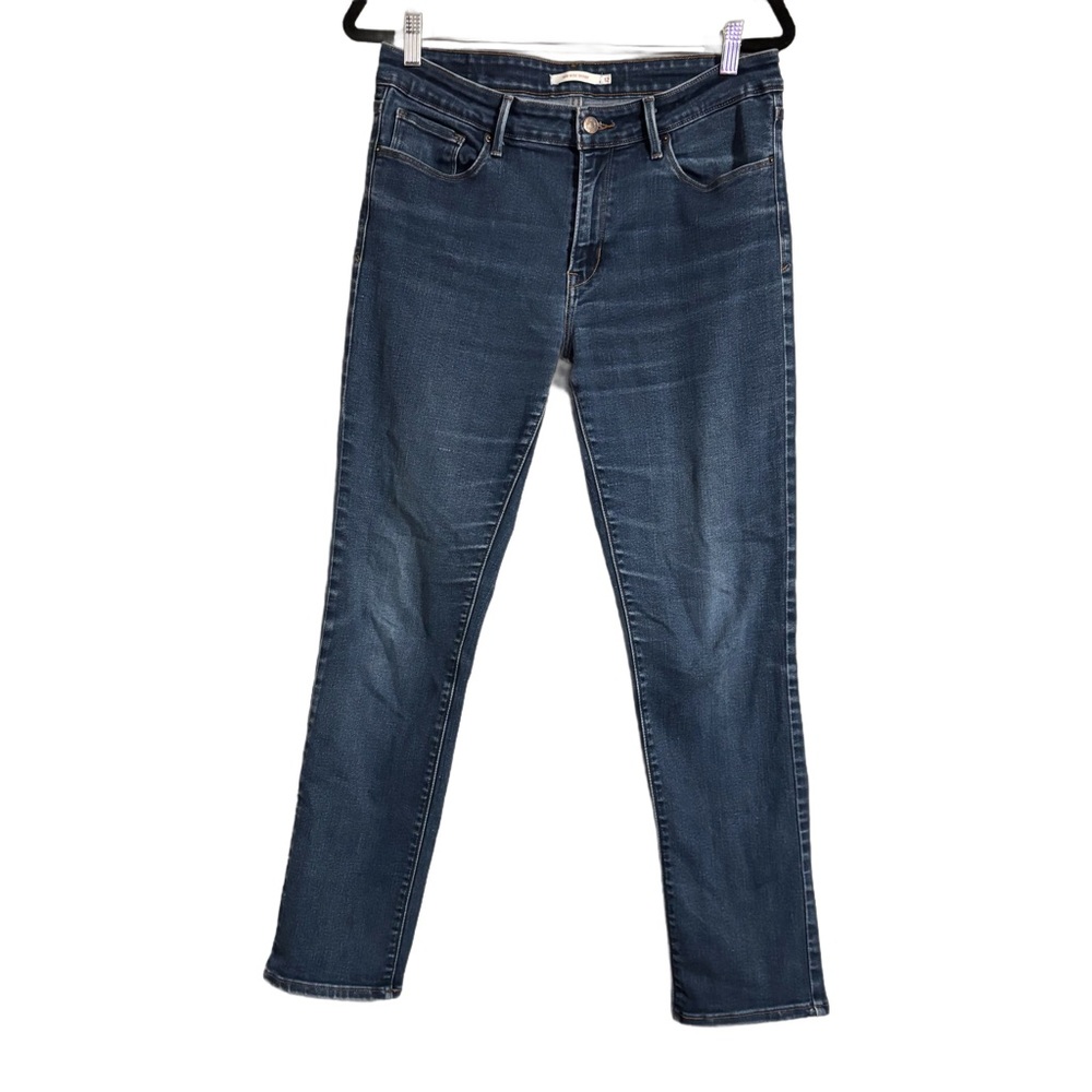 Levi's Midrise Blue Skinny Jeans Cotton/Poly Blend Stretch Women’s Size 12 - Picture 2 of 9
